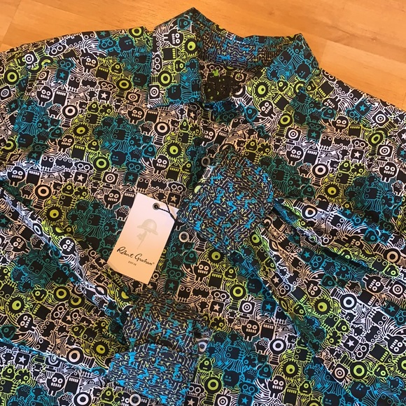 Robert Graham Other - ROBERT GRAHAM Hannam Classic long sleeve button Shirt Medium NEW $198